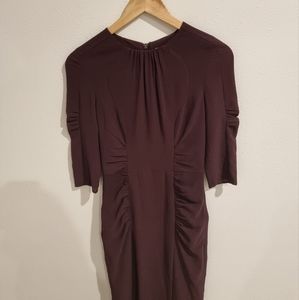 Whistles Burgundy Bodycon Dress